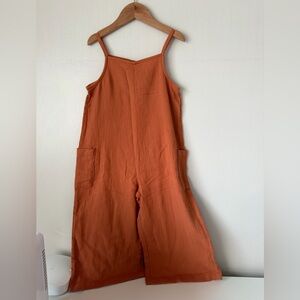 Girls Rust Jumpsuit